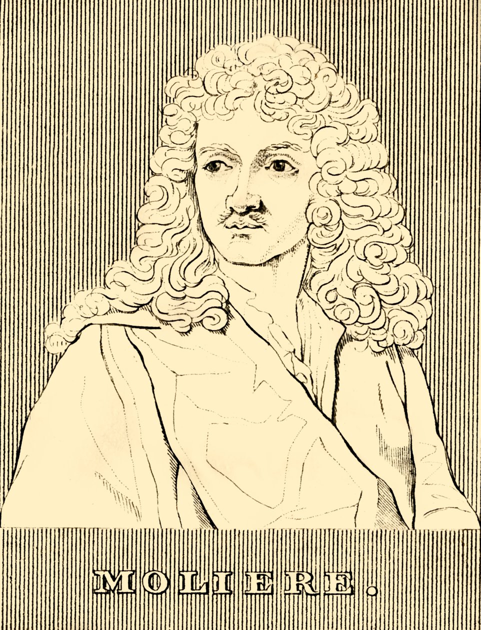 मोलिरे, 1622-1673, 1830। द्वारा अज्ञात