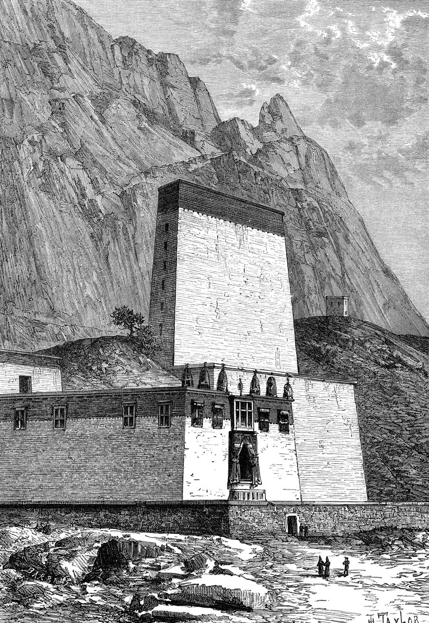 शिगात्ज़े, तिब्बत में मठ, c1890 द्वारा अज्ञात