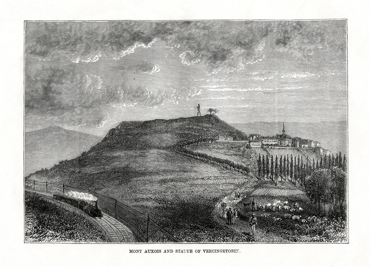 मॉन्ट ऑक्सोइस और फ्रांस की प्रतिमा, वर्सेटिंगोरिक्स, 1879 द्वारा अज्ञात