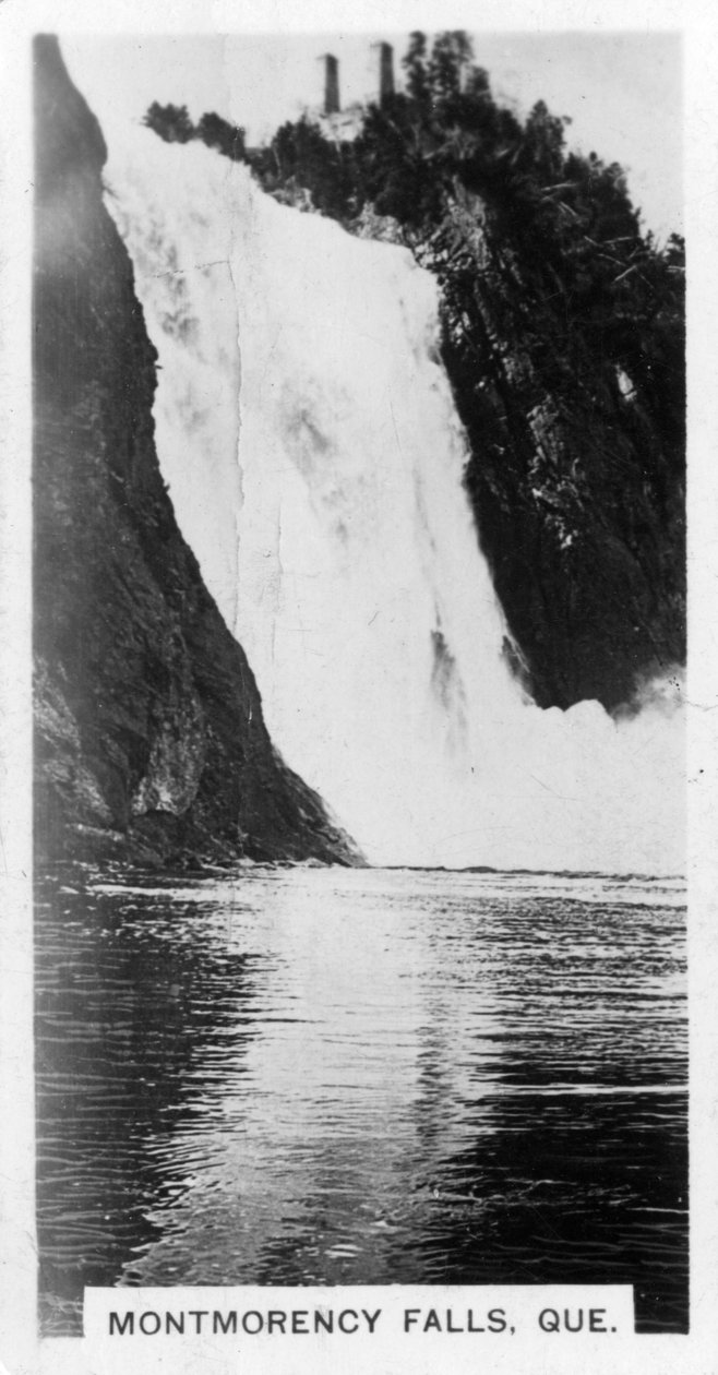 मोंटमोरेंसी फॉल्स, क्यूबेक, कनाडा, c1920s द्वारा अज्ञात