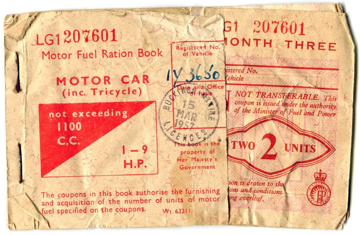 मोटर ईंधन राशन पुस्तक, 1957 द्वारा अज्ञात