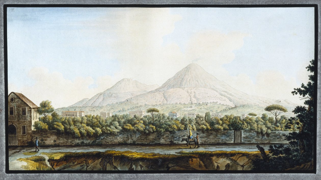माउंट वेसुवियस, किंगडम ऑफ़ नेपल्स, c 1767 द्वारा अज्ञात