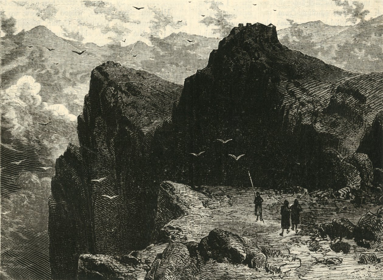 एपिरस में माउंटेन सीन, 1890। द्वारा अज्ञात