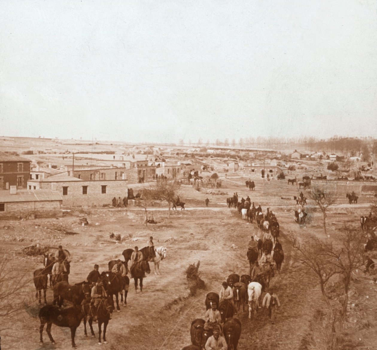 घुड़सवार सैनिक, सोम्मे-पीट, उत्तरी फ्रांस, c1914-c1918 द्वारा अज्ञात