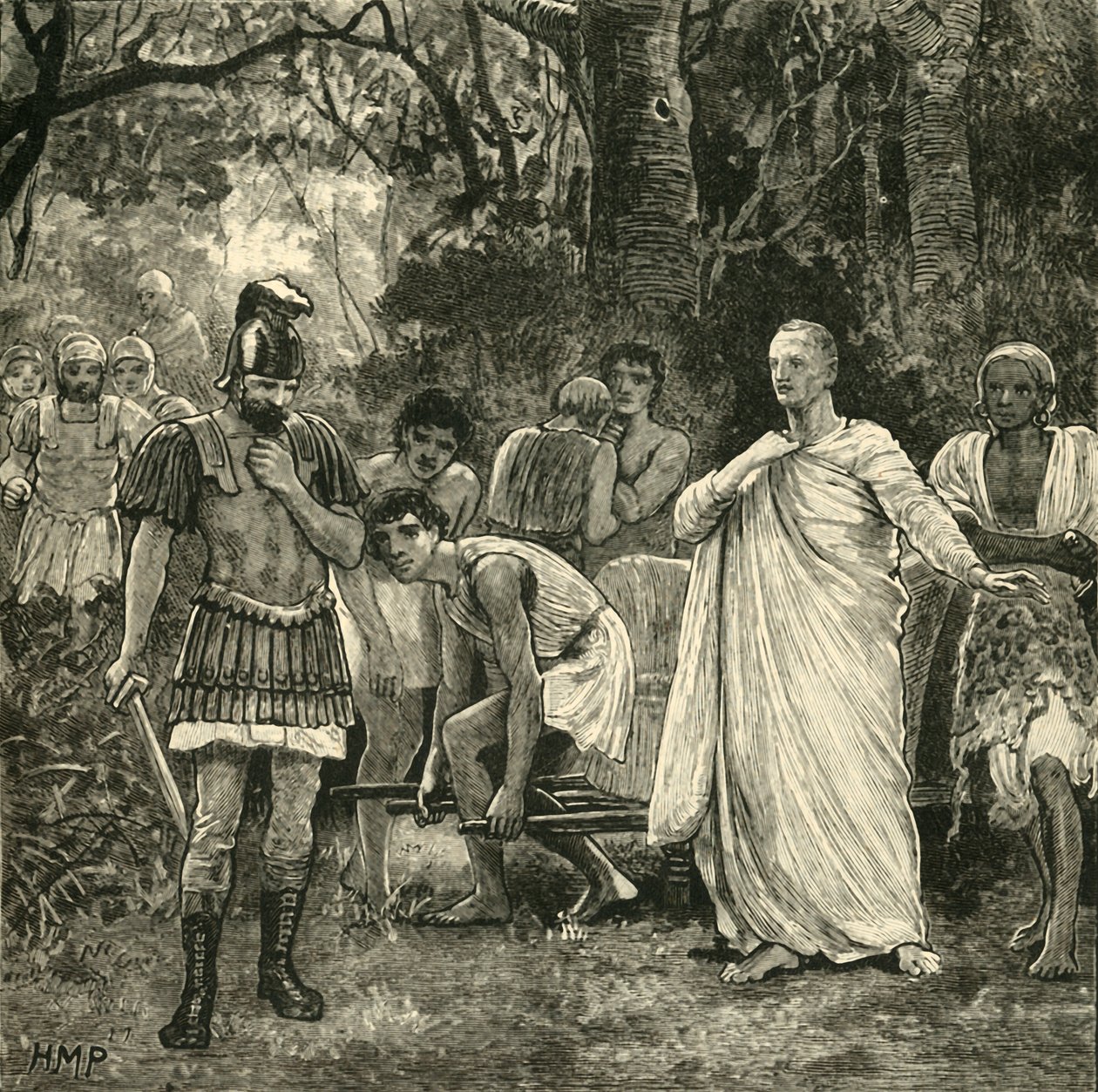 सिसरो की हत्या, 1890। द्वारा अज्ञात