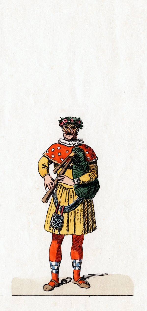 संगीतकार, शेक्सपियर के लिए वेशभूषा डिजाइन, हेनरी VIII, 19 वीं शताब्दी द्वारा अज्ञात