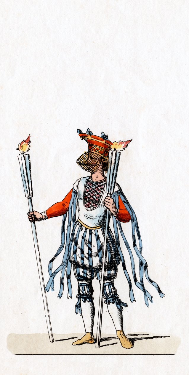 संगीतकार, शेक्सपियर प्ले के लिए पोशाक डिजाइन, हेनरी VIII, 19 वीं शताब्दी द्वारा अज्ञात