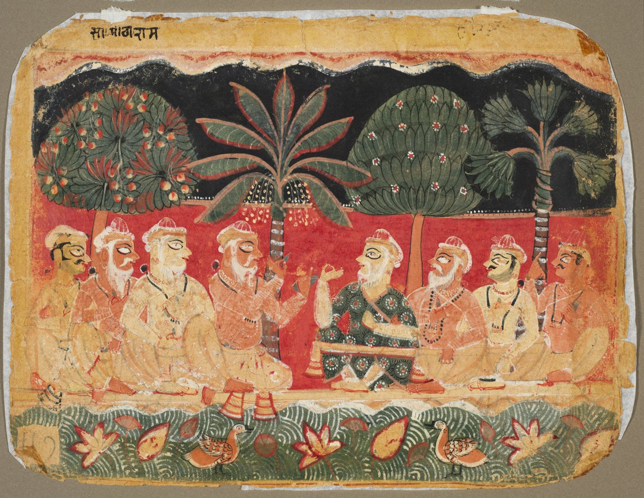 नंद और बुजुर्ग, भागवत पुराण के पृष्ठ सी। 1525। द्वारा अज्ञात