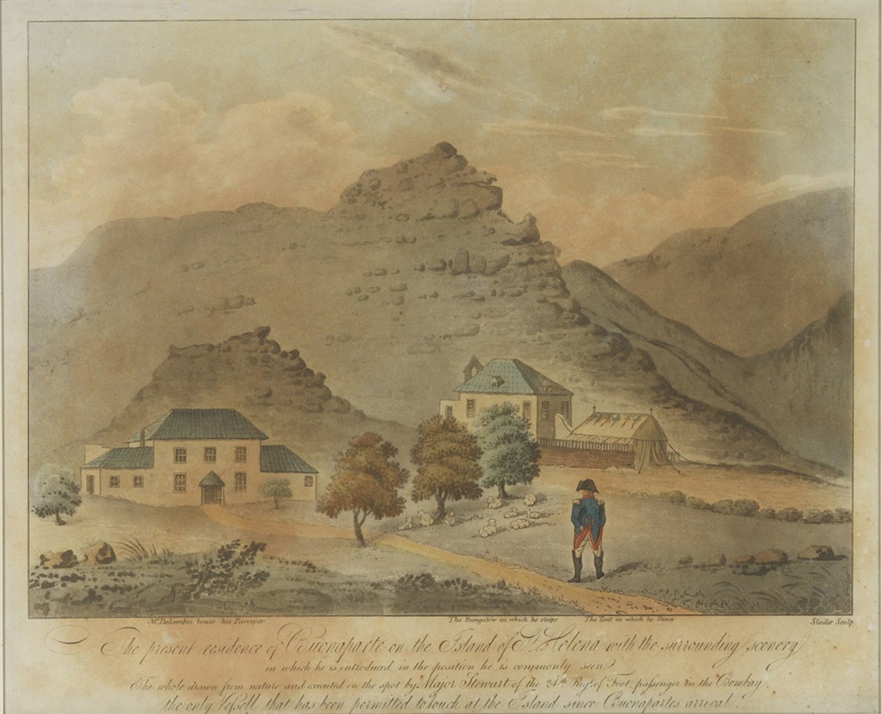 सेंट हेलेना, 1816 के द्वीप पर नेपोलियन बोनापार्ट द्वारा अज्ञात