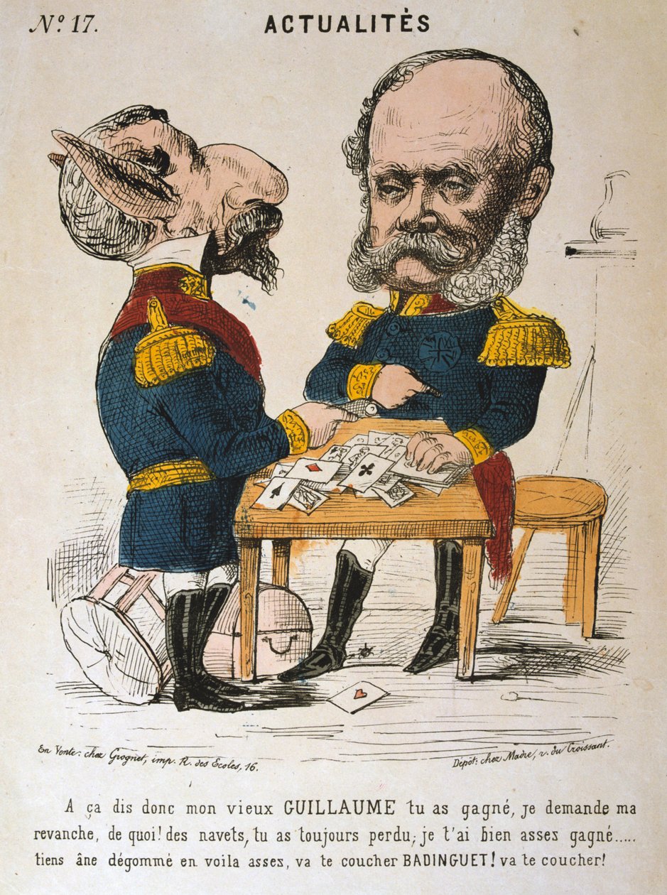 फ्रांस का नेपोलियन III और प्रशिया का विल्हेम प्रथम, फ्रेंको-प्रशिया युद्ध, 1870-1871 द्वारा अज्ञात