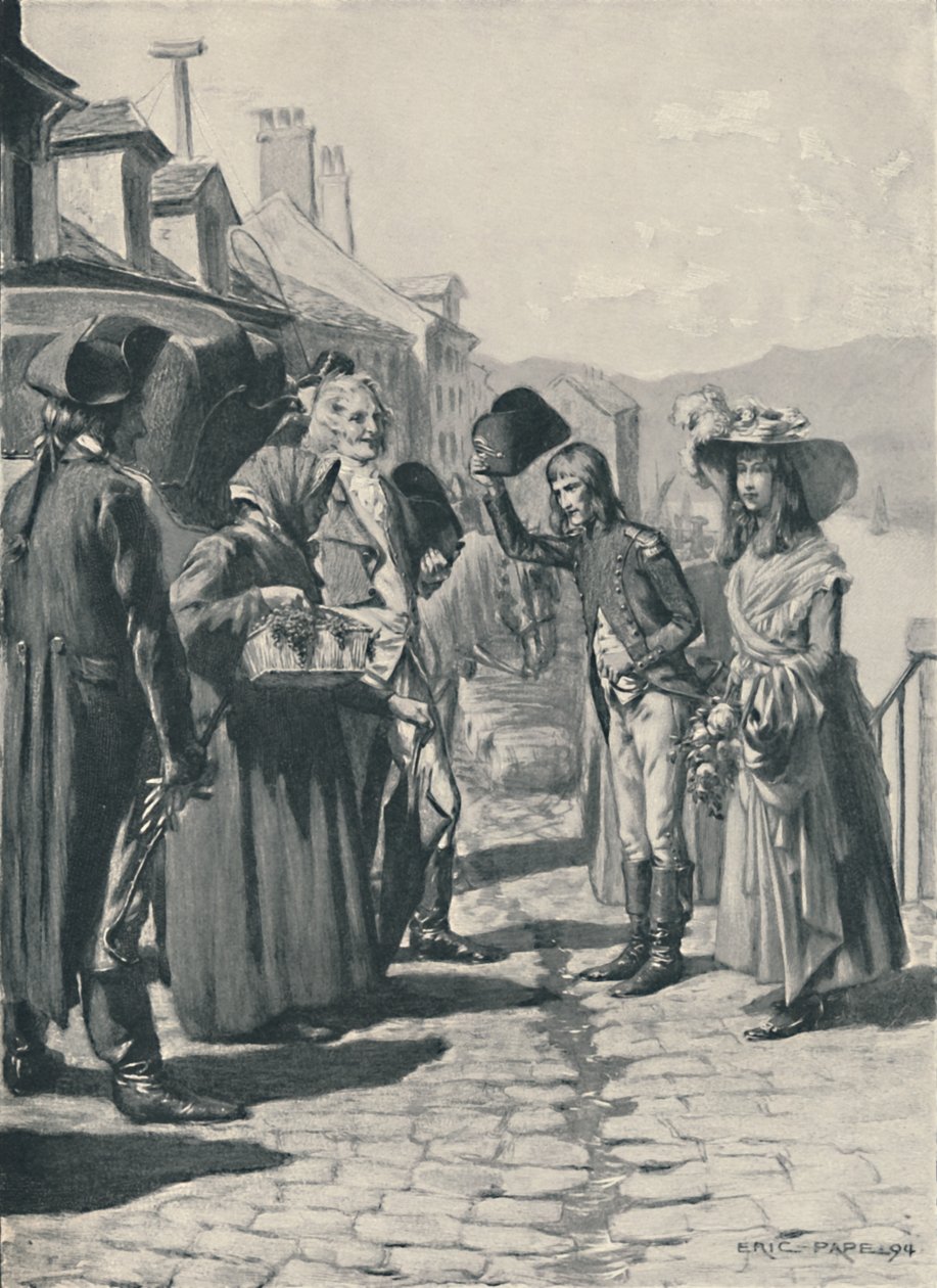 नेपोलियन ऑन हिज वे टू कोर्सिका विद हिज़ सिस्टर एलिसा, 1894, 1896 द्वारा अज्ञात
