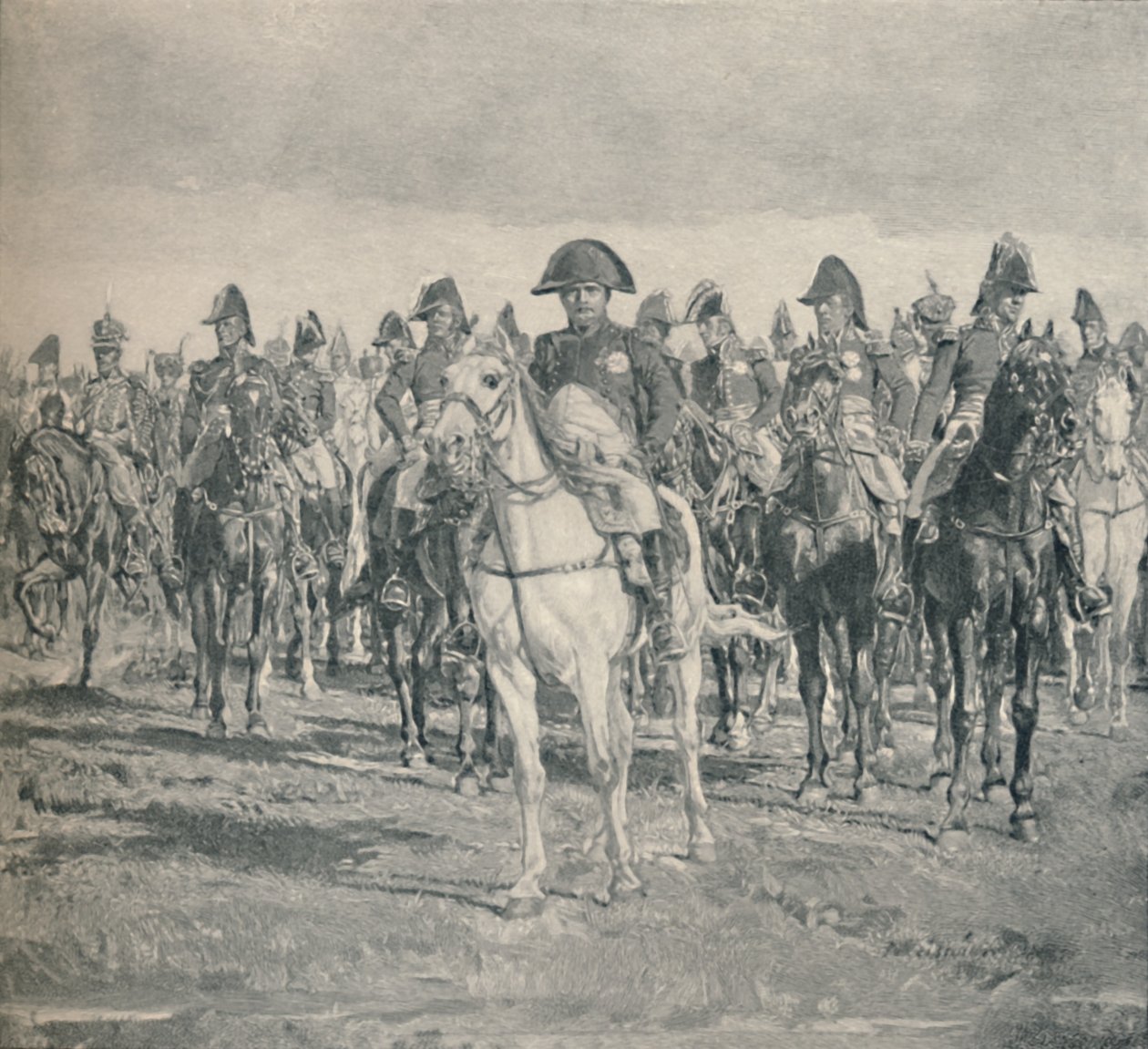 नेपोलियन और उनका स्टाफ, 1896 द्वारा अज्ञात