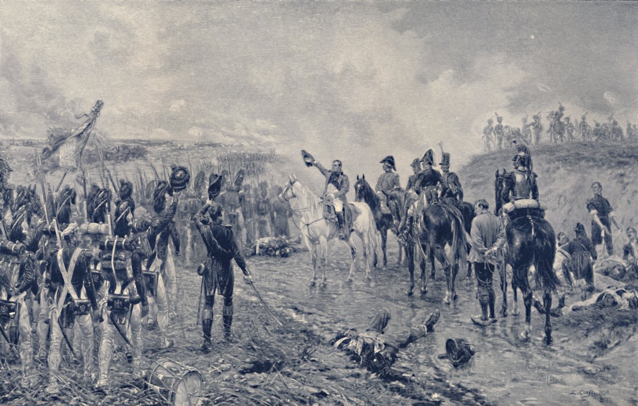 नेपोलियन एंड द ओल्ड गार्ड बिफोर वाटरलू, 1815, 1896 द्वारा अज्ञात