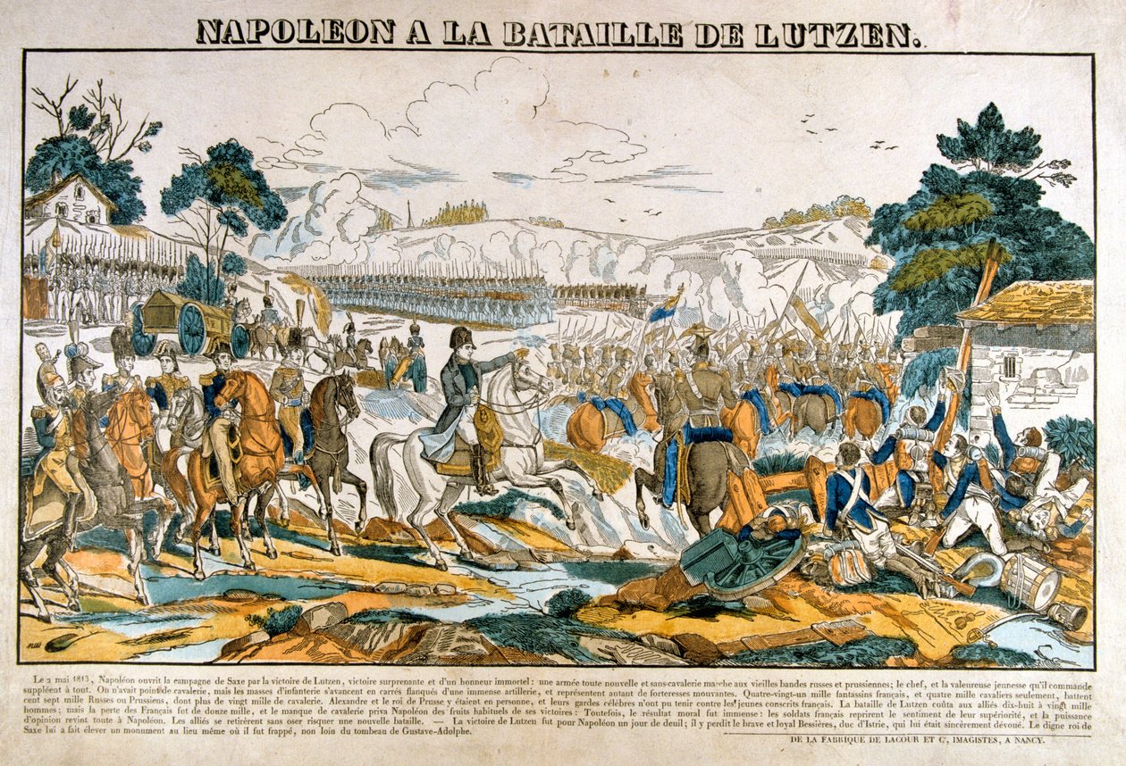 लुटज़ेन की लड़ाई में नेपोलियन, 2 मई, 1813 द्वारा अज्ञात