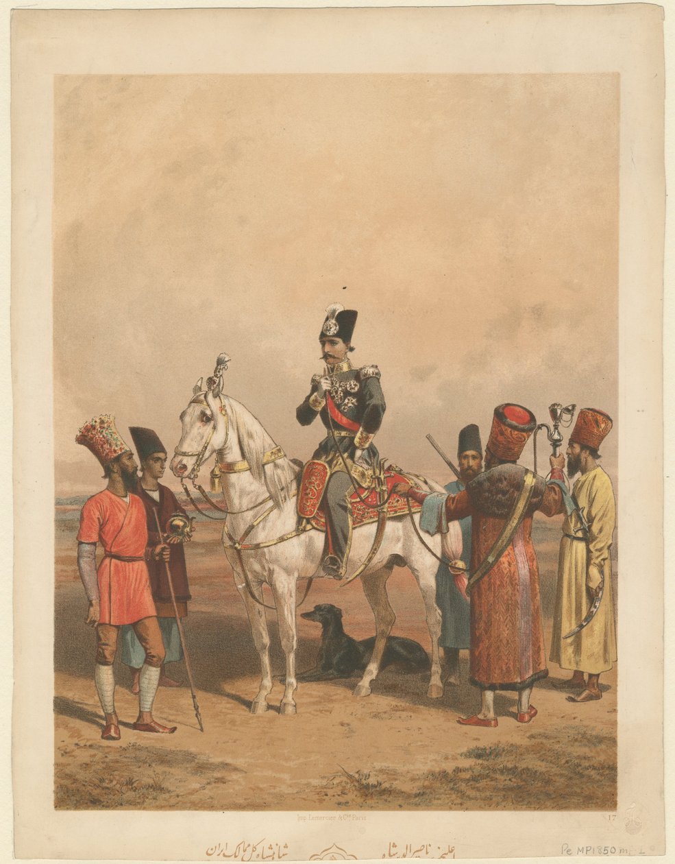 नासिर अल-दीन शाह क़ज़र 1831-1896, फारस का शहंशाह, सी। 1850 द्वारा अज्ञात