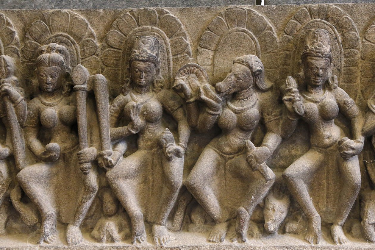 National museum of India, Delhi. Saptamatrikas (seven divine mothers). Pratihara द्वारा अज्ञात