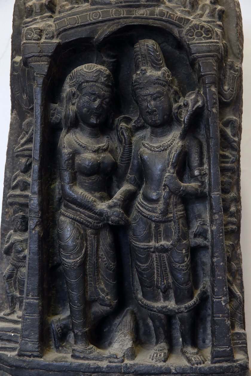 भारत का राष्ट्रीय संग्रहालय, दिल्ली। शिव और पार्वती का विवाह। पलास द्वारा अज्ञात