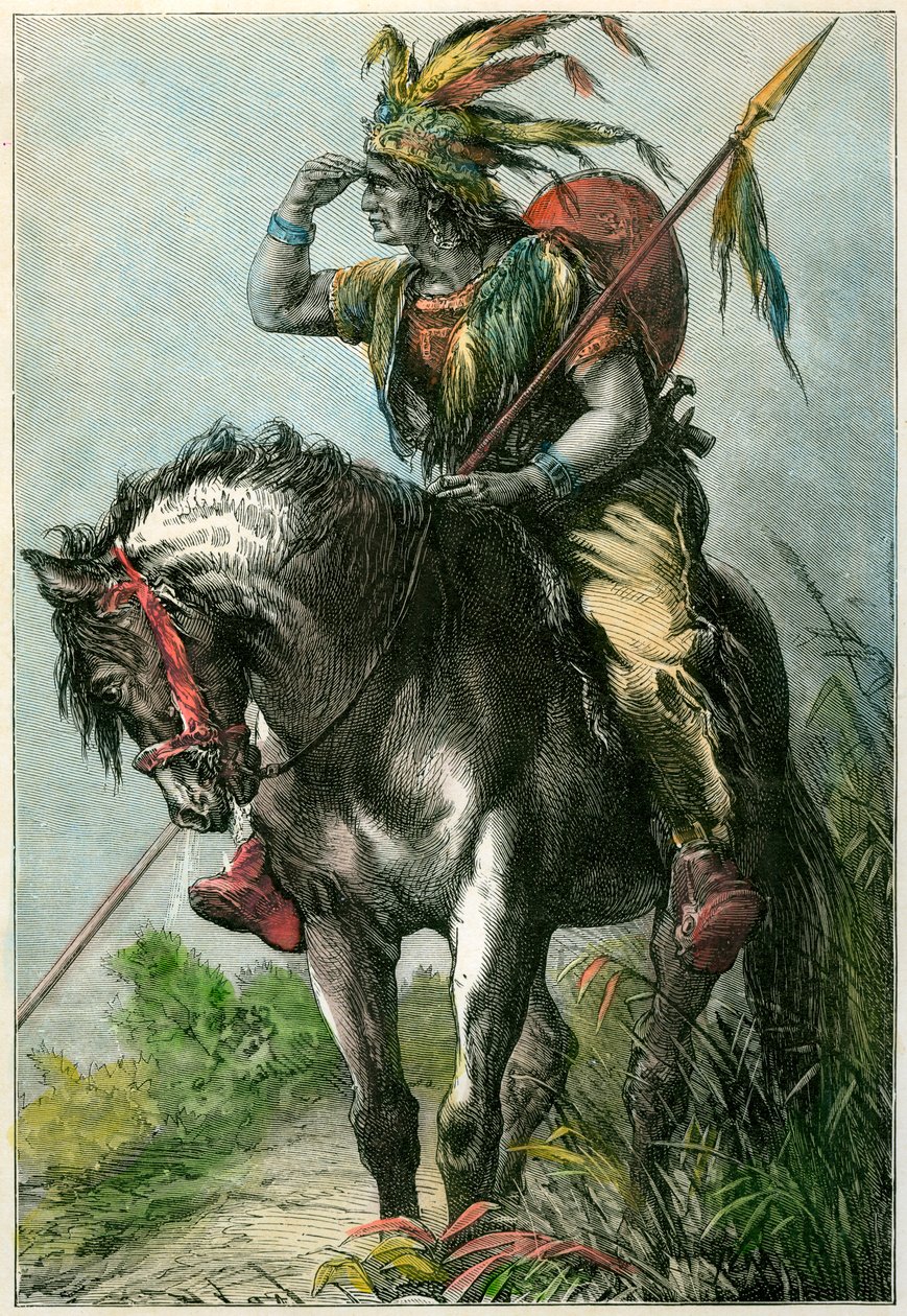 मूल अमेरिकी स्काउट, c1870 द्वारा अज्ञात