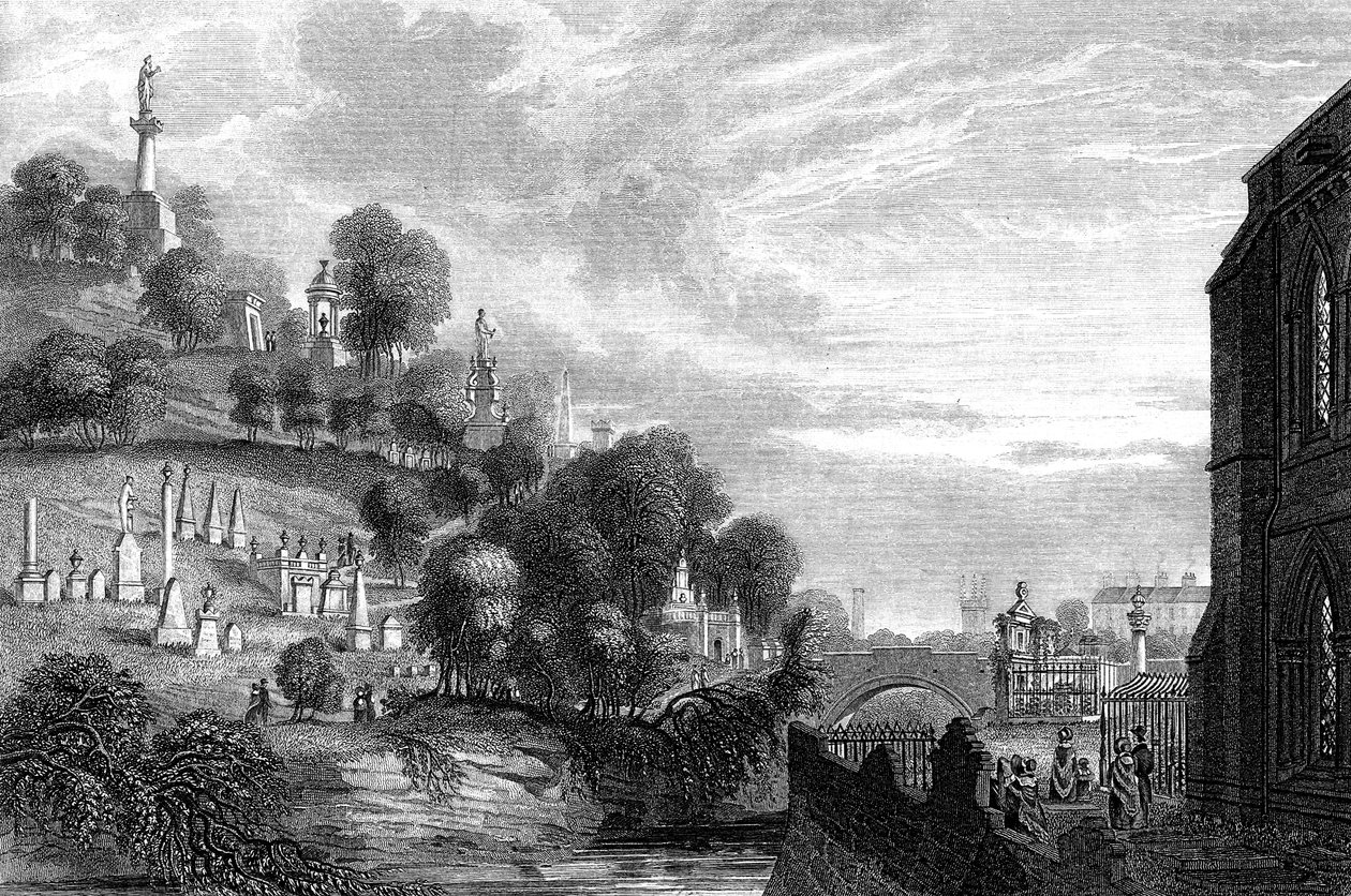 ग्लासगो, 1888 में नेक्रोपोलिस कब्रिस्तान द्वारा अज्ञात