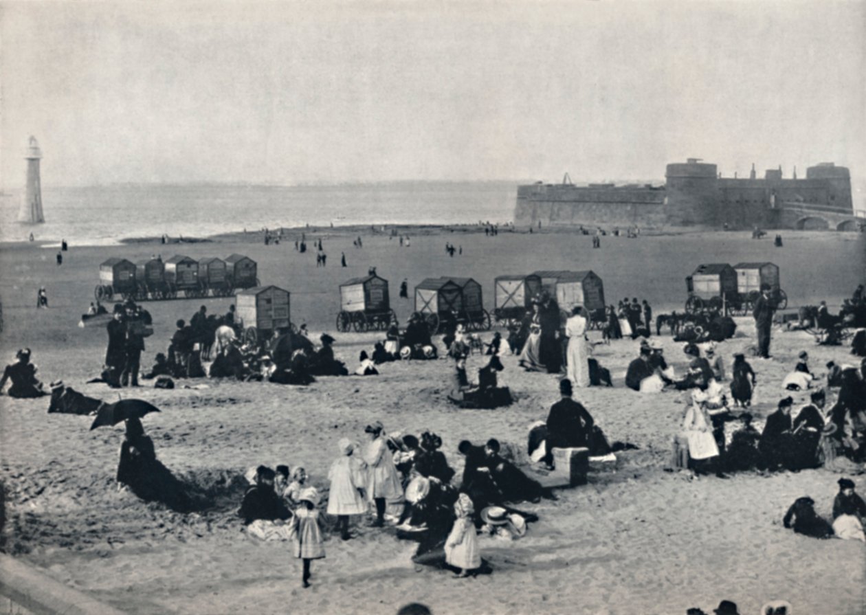 न्यू ब्राइटन - पोर्ट एंड द लाइटहाउस दिखाते हुए, 1895 द्वारा अज्ञात