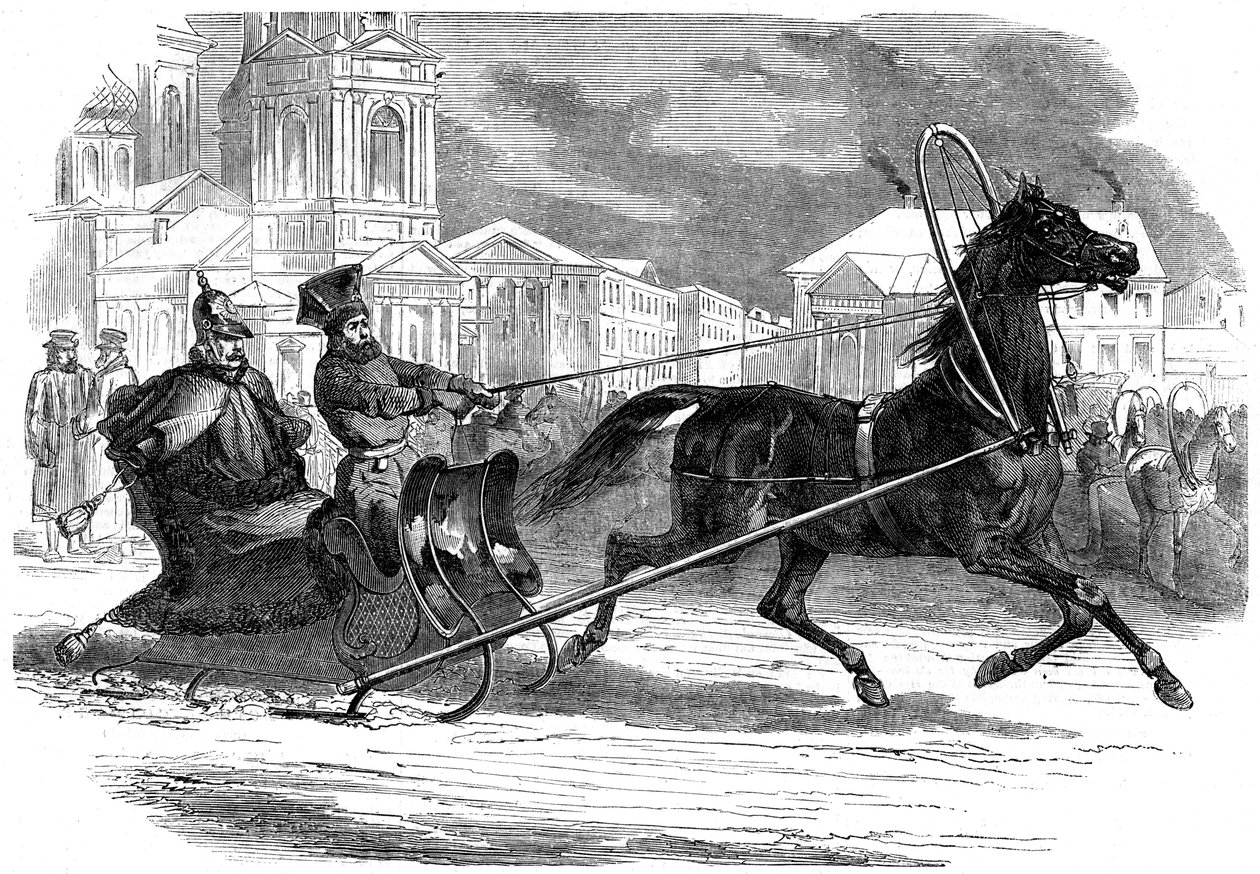 निकोलस I 1796-1855, रूस के सम्राट, अपने ड्रॉस्की, सेंट पीटर्सबर्ग, 1853 में द्वारा अज्ञात