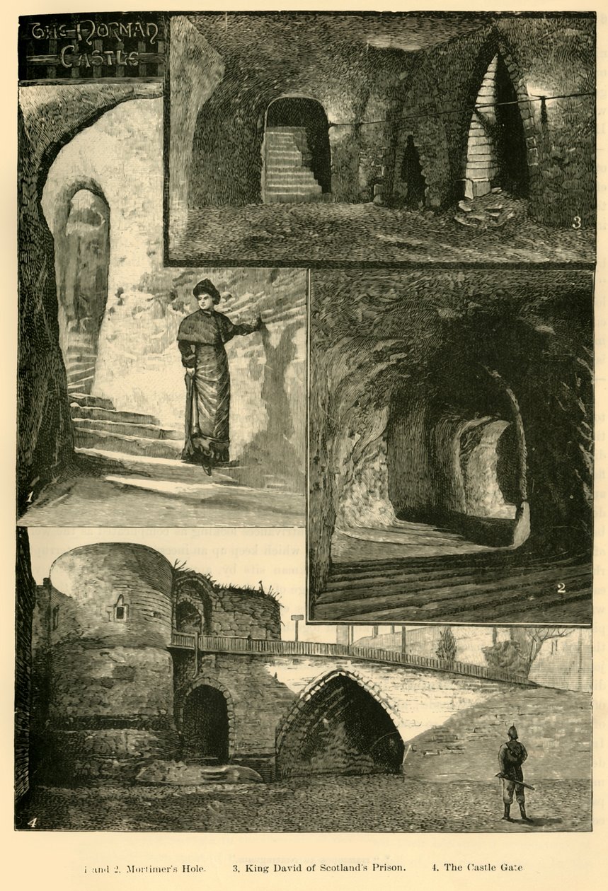 नॉटिंघम कैसल, 1898। द्वारा अज्ञात