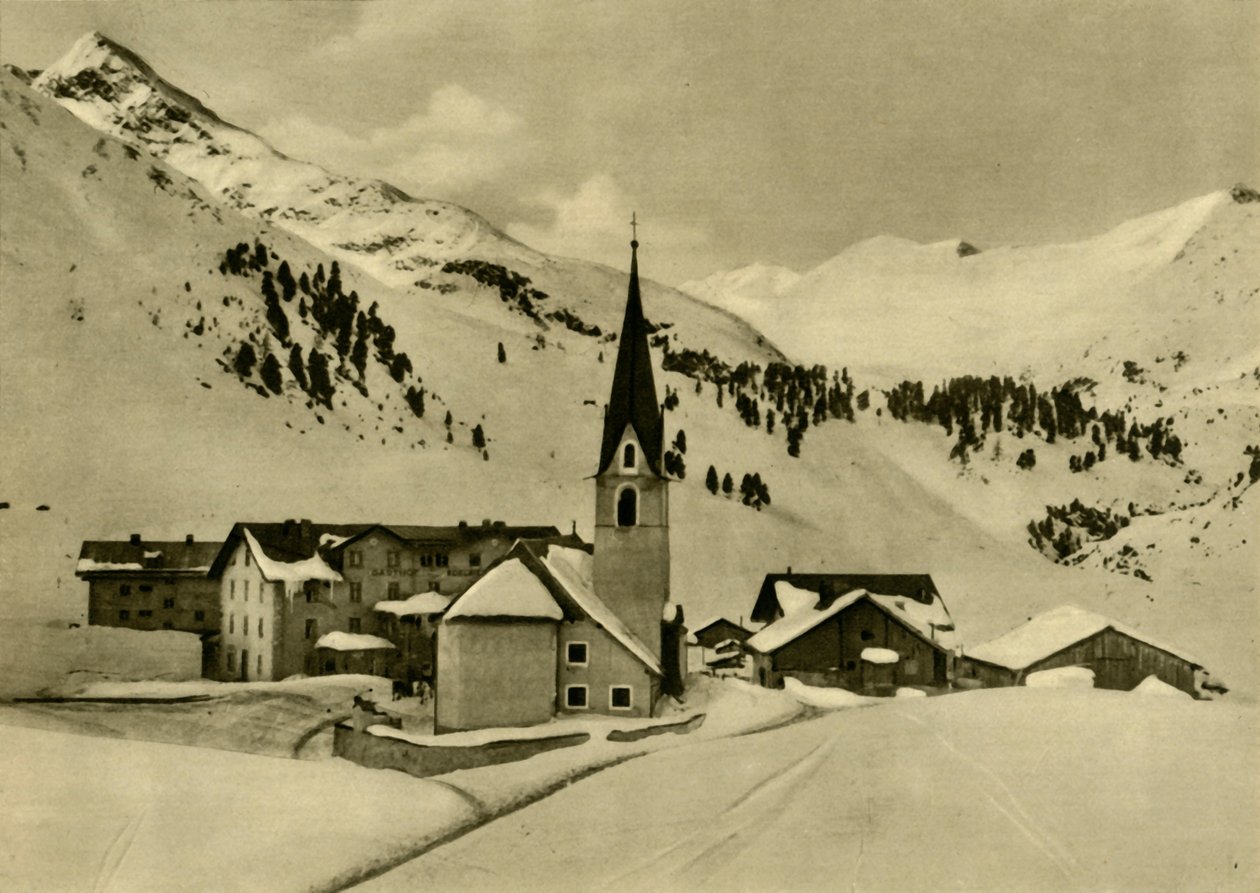 ऑबर्गबर्ग, टायरॉल, ऑस्ट्रिया, c1935। द्वारा अज्ञात