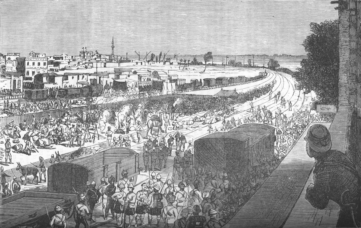 तेल-एल-केबीर की लड़ाई के बाद ज़ागज़िग का कब्ज़ा, c1882 द्वारा अज्ञात