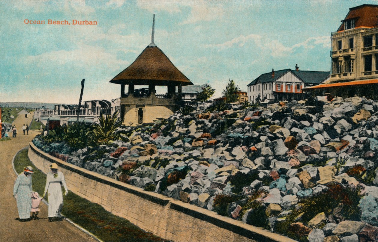 ओशन बीच, डरबन, c1914 द्वारा अज्ञात
