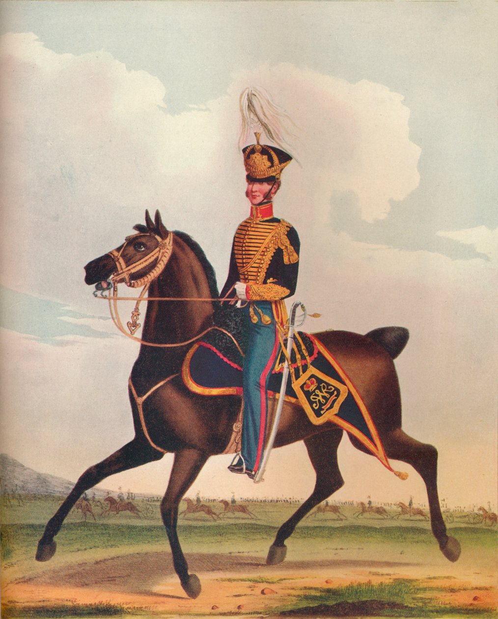 रॉयल आर्टिलरी हॉर्स ब्रिगेड के अधिकारी, c1833। 1914 द्वारा अज्ञात