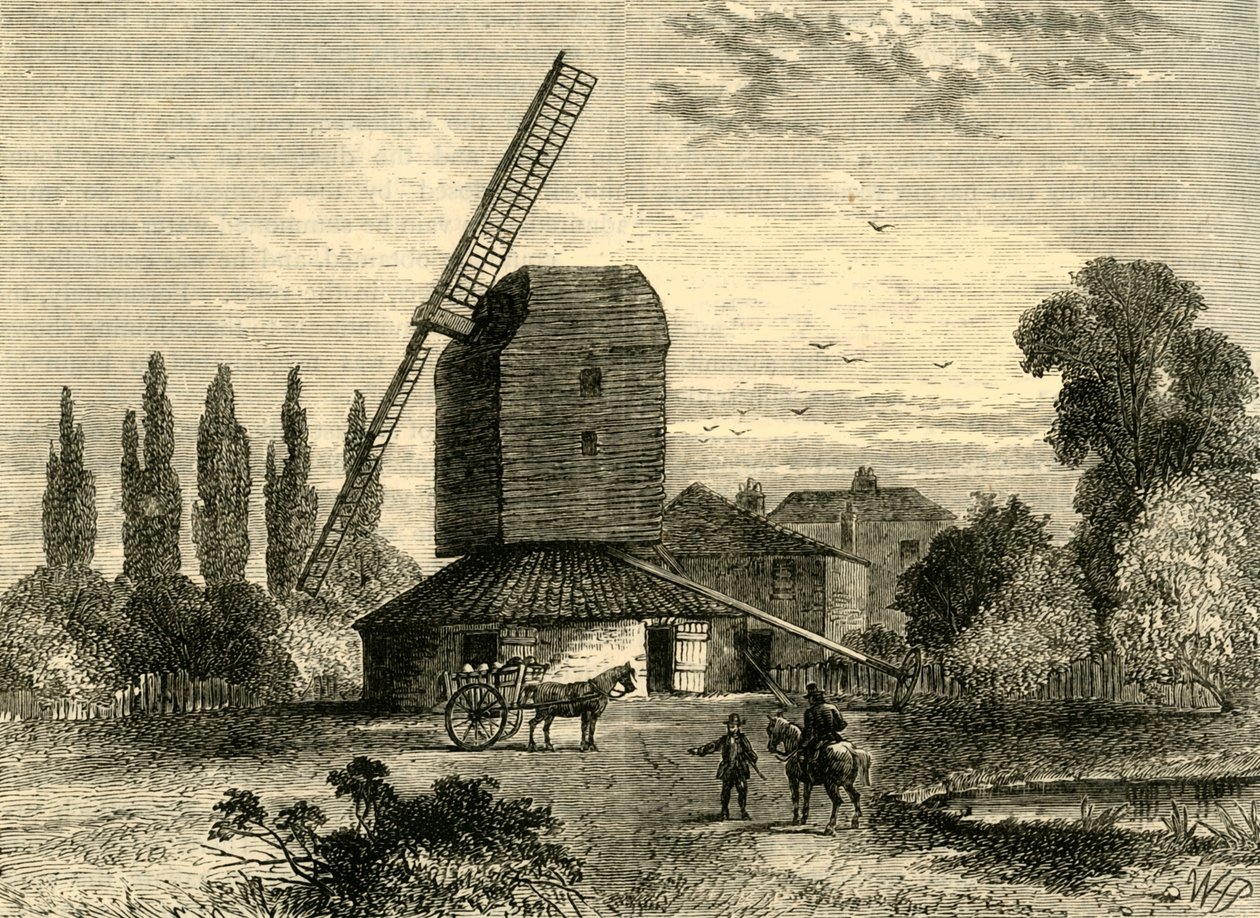 ओल्ड केम्बरवेल मिल, c1878। द्वारा अज्ञात
