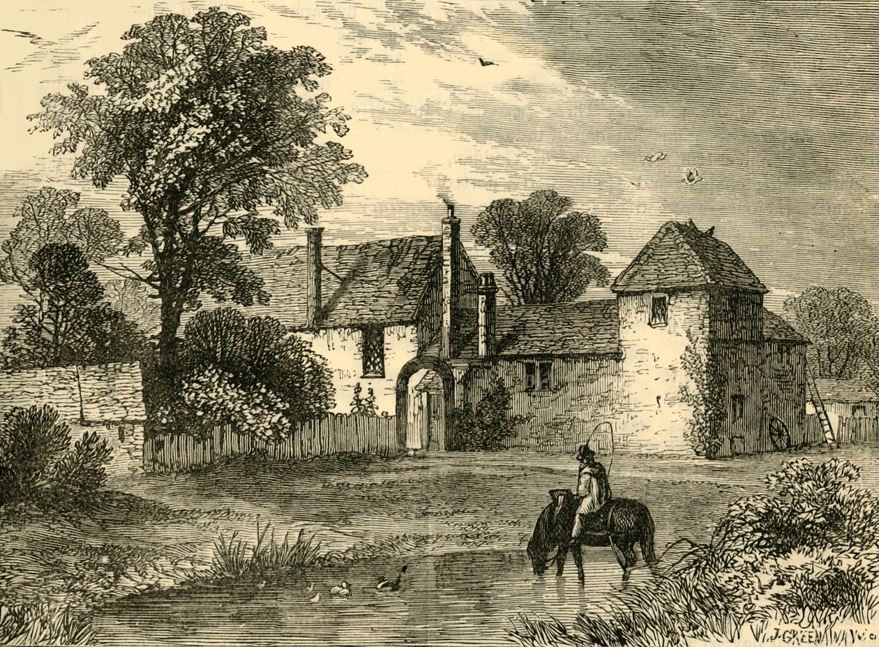 1730 में पुरानी चाक फार्म, c1876। द्वारा अज्ञात