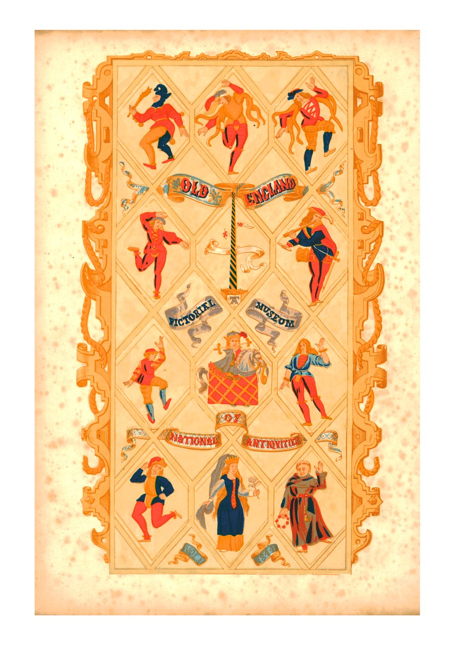 पुराना इंग्लैंड। चित्रमय संग्रहालय राष्ट्रीय प्राचीन वस्तुएँ, 1844 द्वारा अज्ञात