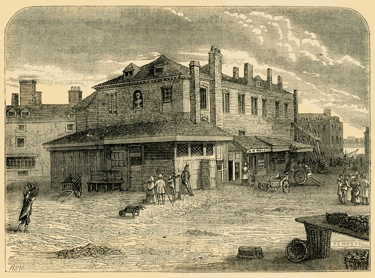 ओल्ड हंगरफोर्ड मार्केट, 1881। द्वारा अज्ञात