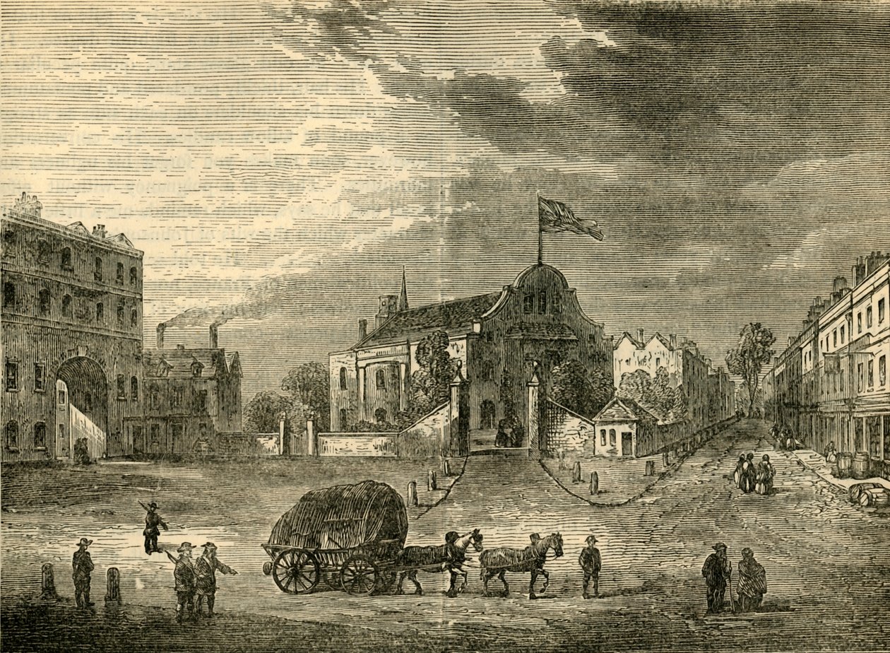 ओल्ड केंसिंग्टन चर्च, लगभग 1750, c1876। द्वारा अज्ञात