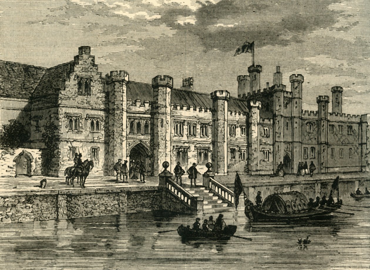 ग्रीनविच का पुराना पैलेस, 1630 में, c1878। द्वारा अज्ञात