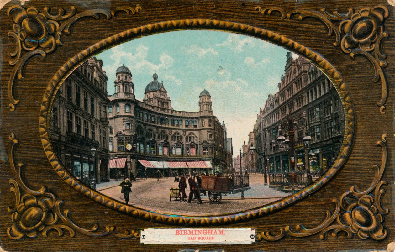 ओल्ड स्क्वायर, बर्मिंघम, c1905। द्वारा अज्ञात