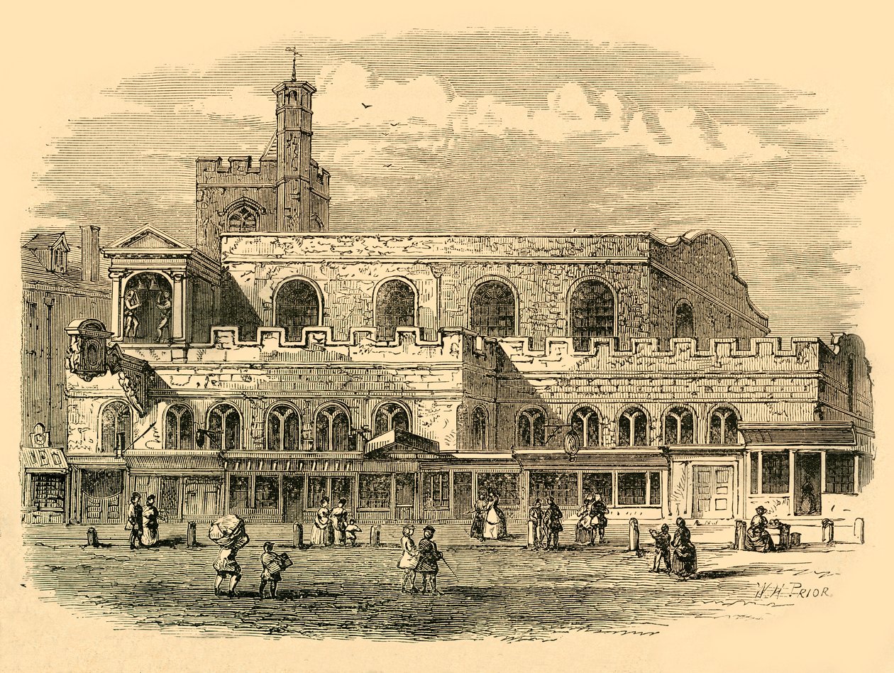 पुराने सेंट डंस्टन चर्च, 1814, 1897। द्वारा अज्ञात
