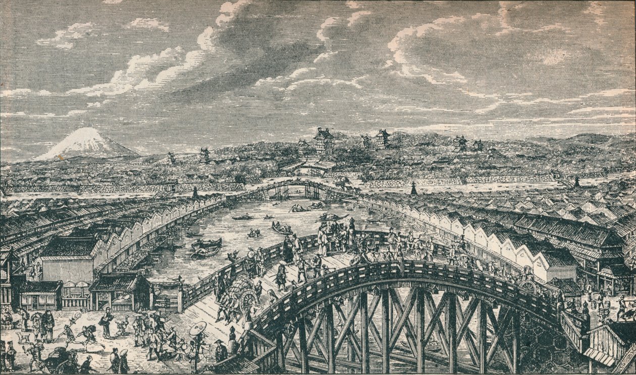 ओल्ड टोक्यो: ईदो शहर, सैकड़ों वर्षों के लिए शोगुन की सरकार की सीट, 1907 द्वारा अज्ञात