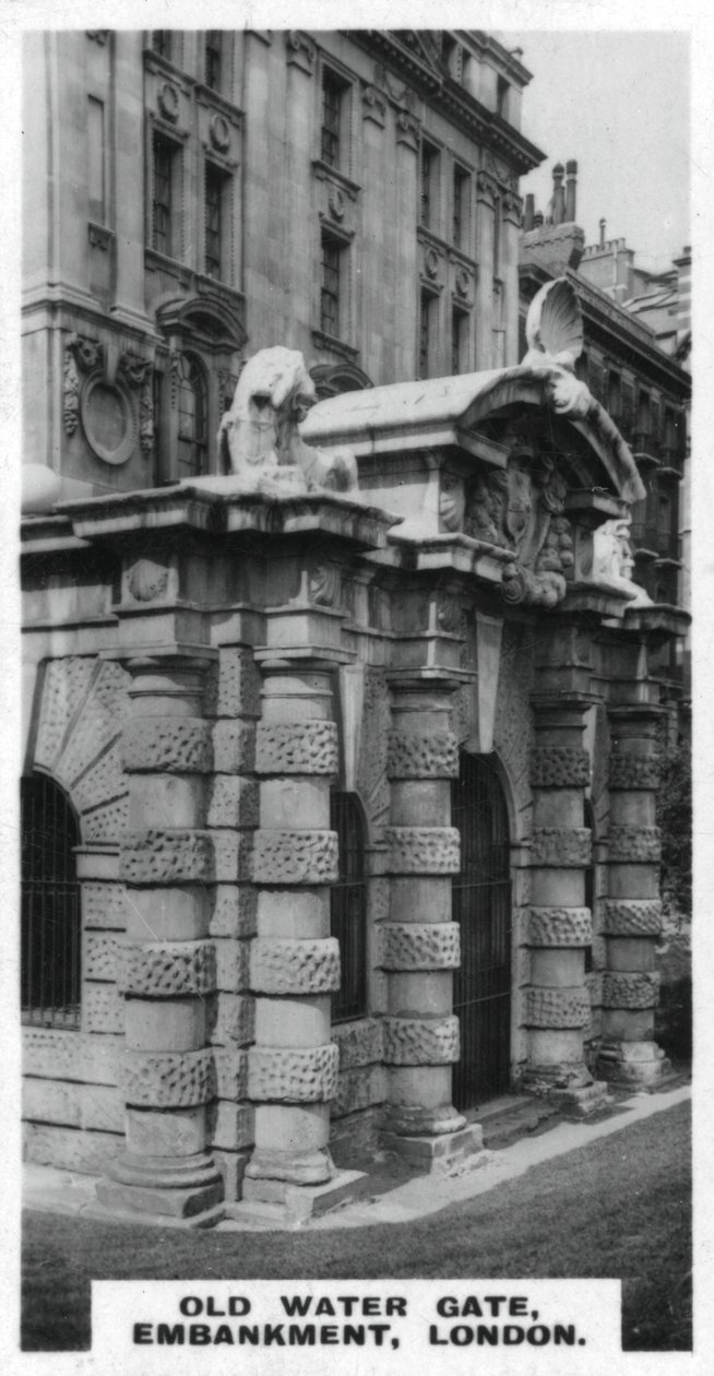 ओल्ड वाटर गेट, तटबंध, लंदन, c1920s द्वारा अज्ञात