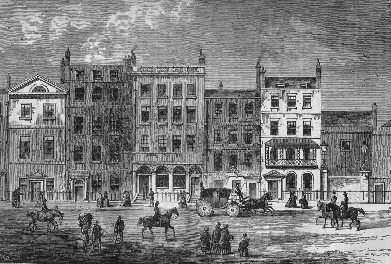 पाल मॉल, वेस्टमिंस्टर, लंदन में पुराने घर, c1830 1878 द्वारा अज्ञात