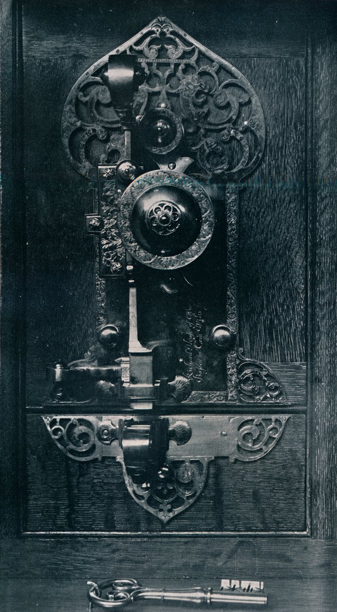 ओलिवर क्रॉमवेल्स पोर्टेबल स्टील लॉक, सी 17 वीं शताब्दी, 1904 द्वारा अज्ञात