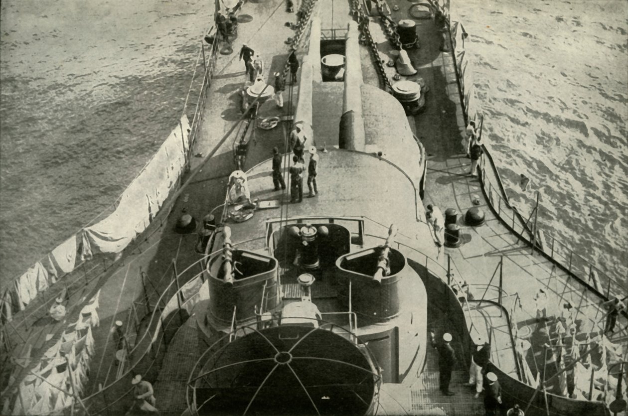 बोर्ड ए फ्रेंच ड्रेडनॉट, 1919 में। द्वारा अज्ञात