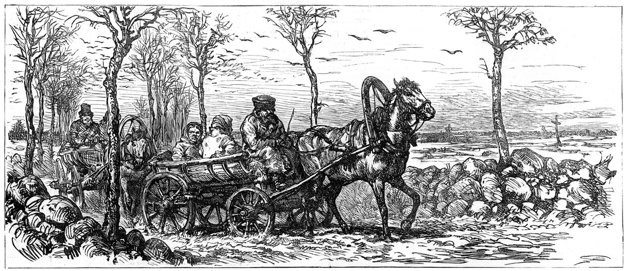 1882 में सेंट पीटर्सबर्ग, रूस के पास एक सड़क पर द्वारा अज्ञात