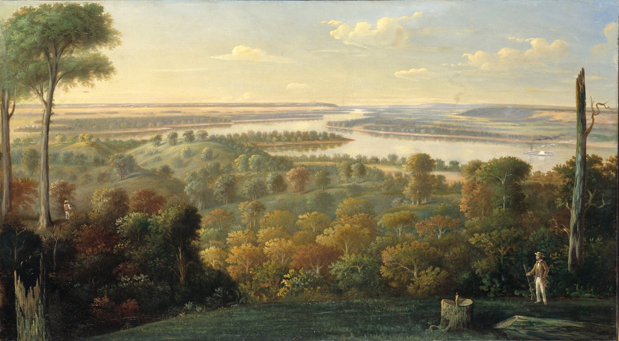 ओहियो नदी पर, लगभग. 1840. द्वारा अज्ञात