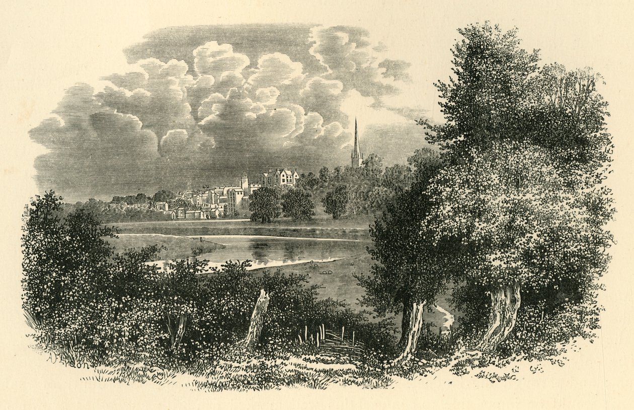 Wye पर, c1890। द्वारा अज्ञात