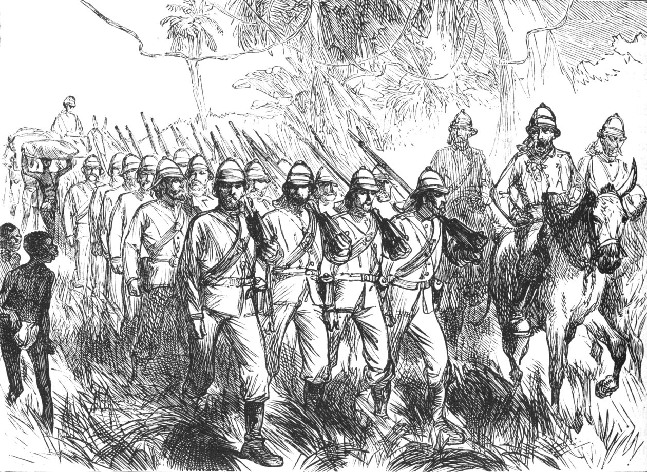 एल्मिना से मार्च पर, c1880 द्वारा अज्ञात