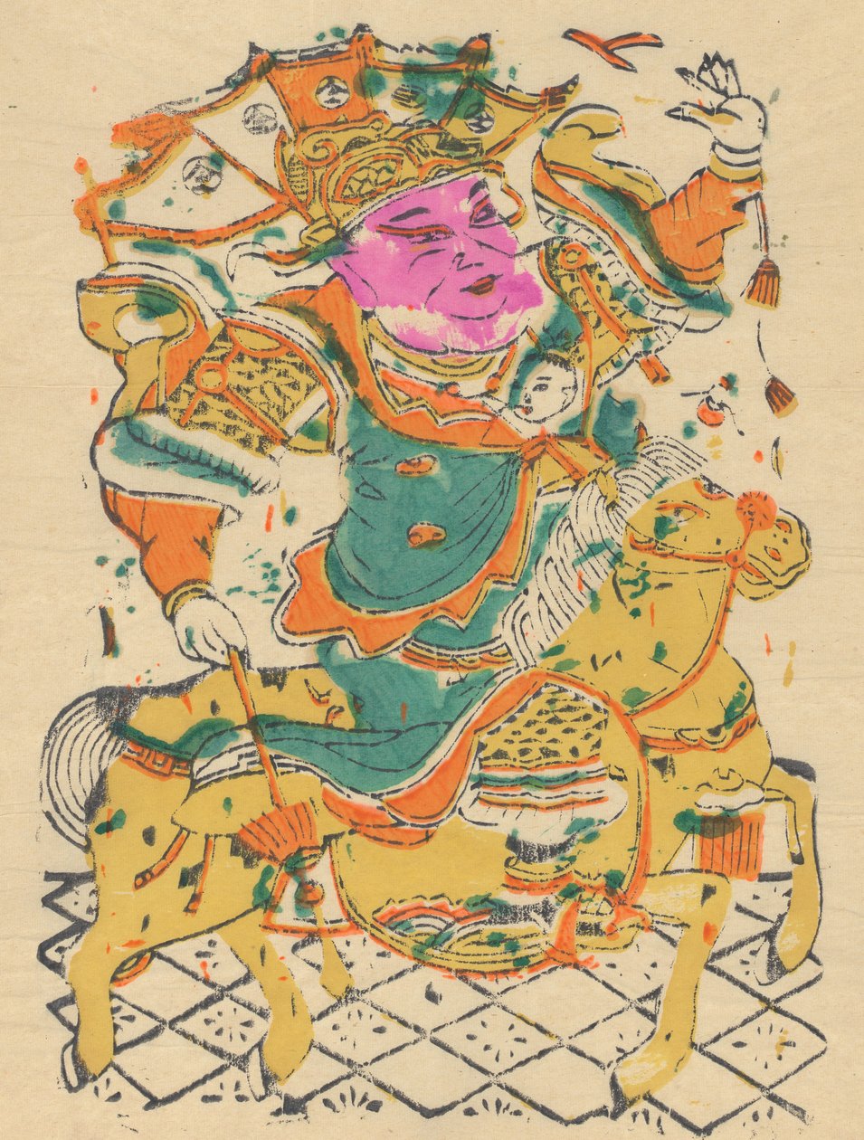 नए साल की तस्वीरों सहित एक सौ पैंतीस वुडब्लॉक प्रिंट, 19वीं-20वीं सदी। द्वारा अज्ञात