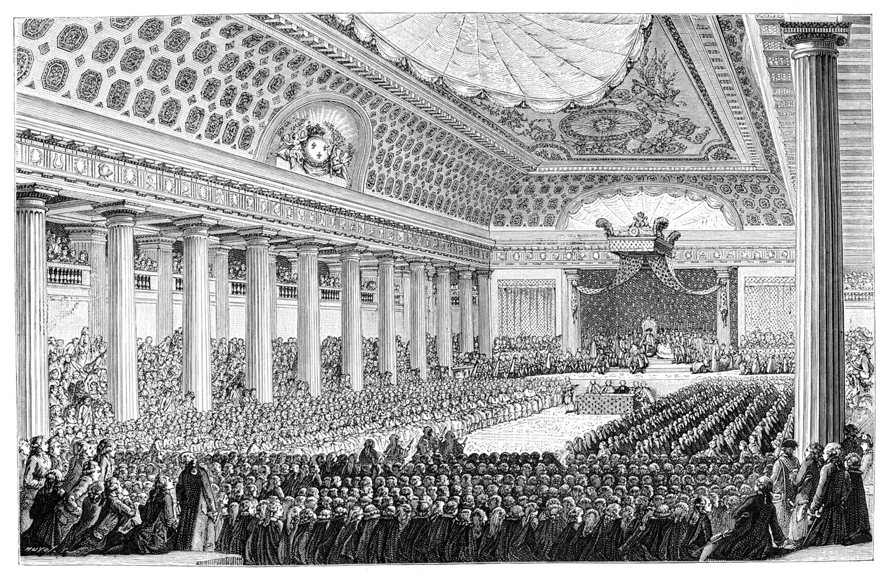 एस्टेट्स जनरल का उद्घाटन, वर्साय, 1789, 1885 द्वारा अज्ञात