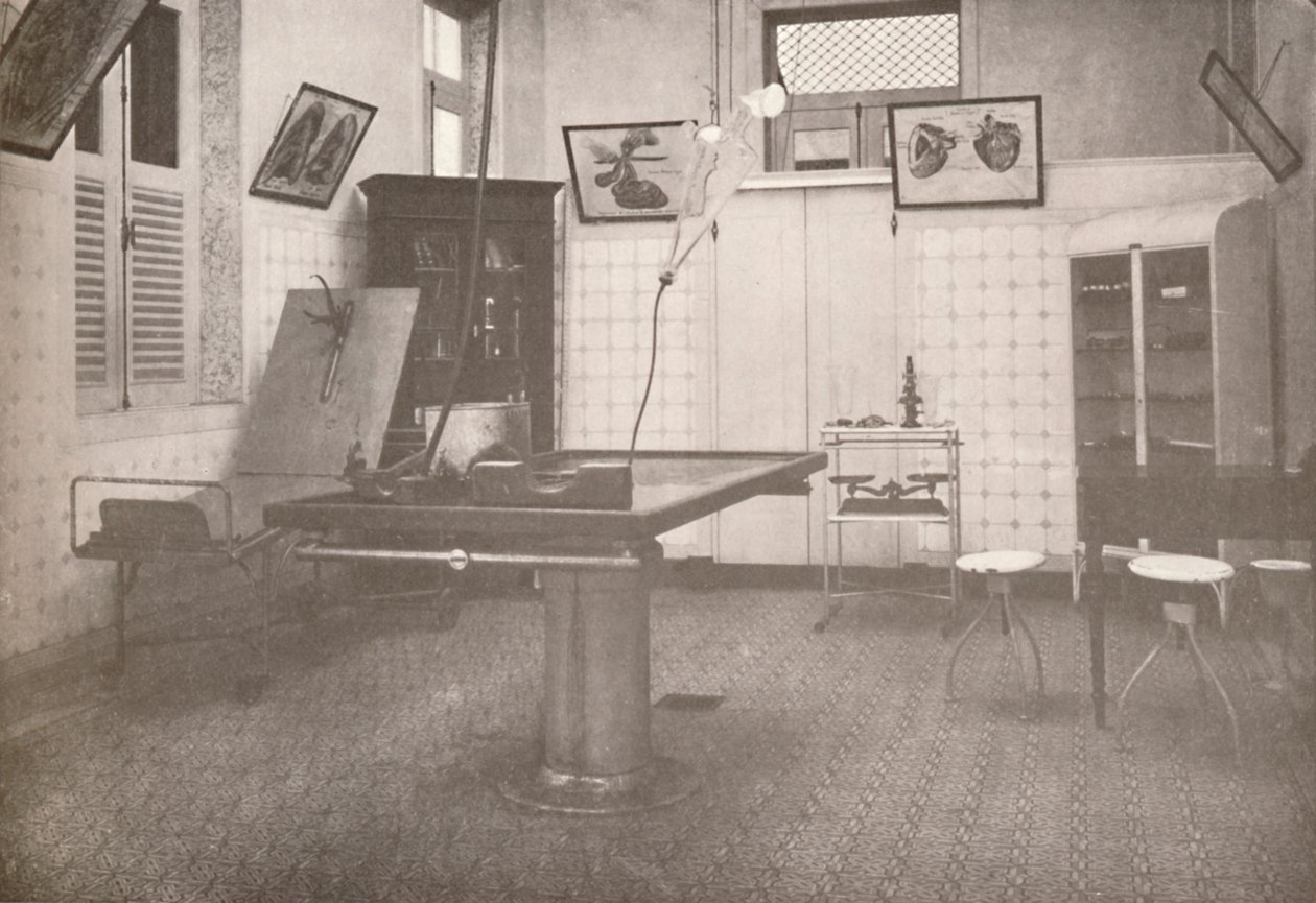 मेडिको-लीगल सर्विस का ऑपरेटिंग रूम, 1914 द्वारा अज्ञात